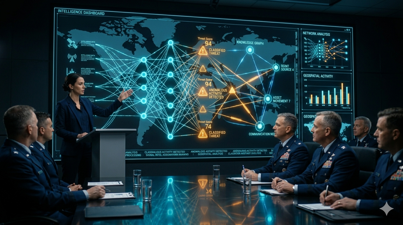 工程師簡報場景 / Engineer Presenting to Officers